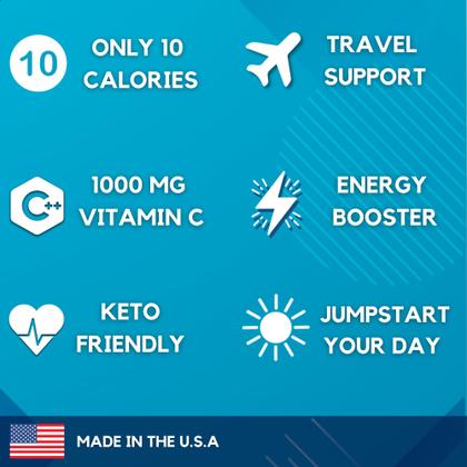 Imagem de Eletrólitos em pó HydroMate, 30 pacotes com vitamina C, laranja