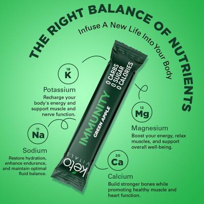 Imagem de Eletrólitos em pó Keto Vitals Immunity com vitamina C 30mL