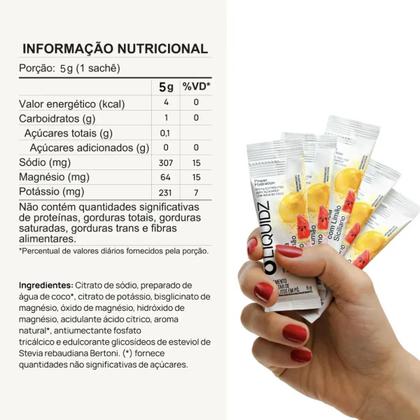 Imagem de Eletrólitos em Pó Liquidz Melancia com Limão Siciliano Caixa C/ 14 Sachês Zero Açúcar