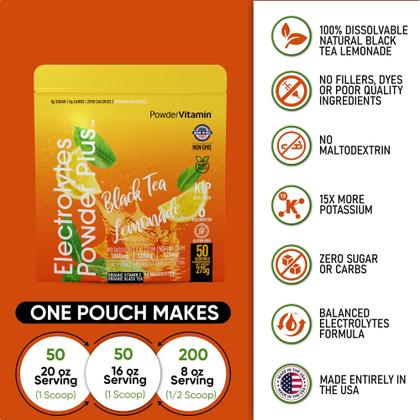 Imagem de Eletrólitos em pó, vitamina, chá preto, limonada 275g