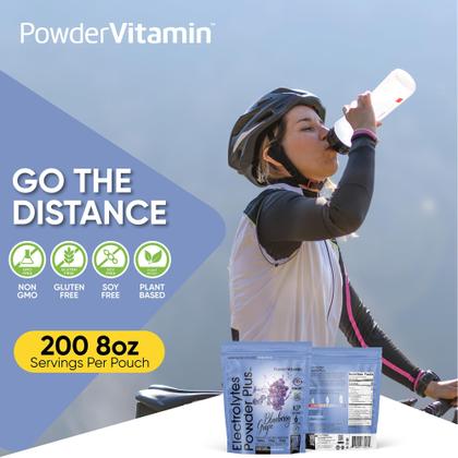 Imagem de Eletrólitos em pó, vitamina, mirtilo, uva, 530g