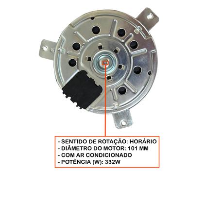 Imagem de Eletroventilador Motor Ventoinha Pequena Condensador Astra Zafira 1999 A 2010 / Vectra 2005 Até 2009