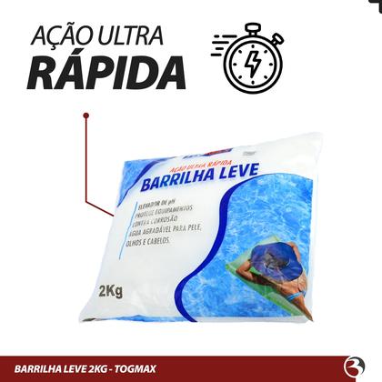 Imagem de Elevador de Ph Para Piscina Togmax Barrilha Leve 2Kg Ação Rápida