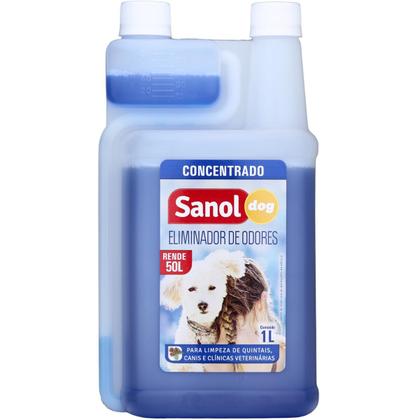Imagem de Eliminador De Odores Concentrado Cães Gatos 1lt Sanol Dog