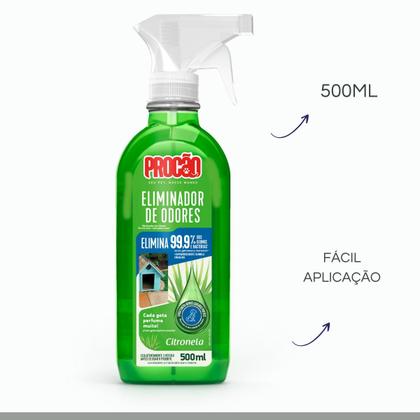 Imagem de Eliminador de Odores Perfumado Citronela Procão Spray 500ml