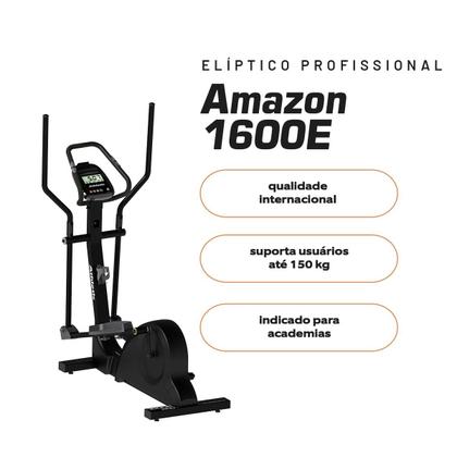 Imagem de Elíptico Profissional Athletic 1600E Disco de Inércia 7kg 150kg 8 Níveis Monitor 14 Funções
