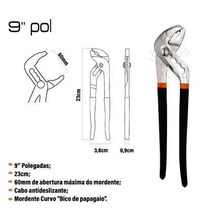 Imagem de ELITE - Kit Alicate de Pressão e Alicate Bomba D'água