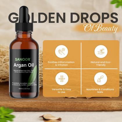 Imagem de Elixir de óleo de argão SANOOR Moroccan Mirage 60 ml com manteiga de cabelo