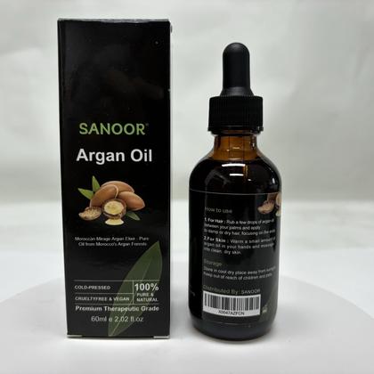 Imagem de Elixir de óleo de argão SANOOR Moroccan Mirage 60 ml com manteiga de cabelo