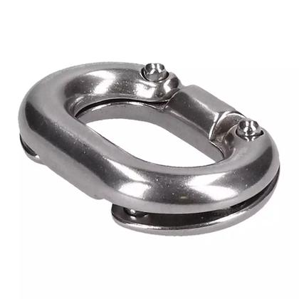 Imagem de Elo Conector De Corrente Em Aço Inox 6mm Âncora Barcos