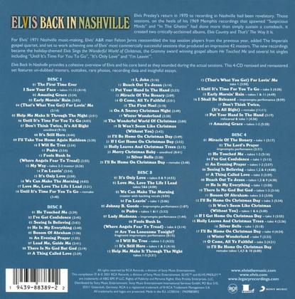 Imagem de Elvis back in nashville 4 cd box set sony music (lacrado)