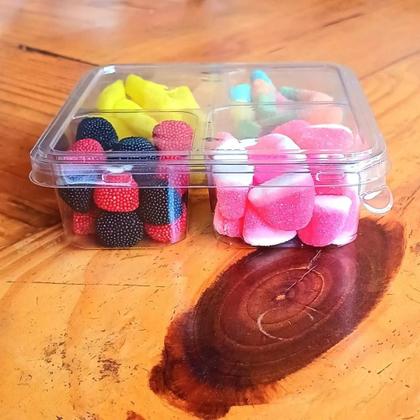 Imagem de Emb 660ml Petisqueira 4 Div G544 com Tampa Galvanotek c/10un