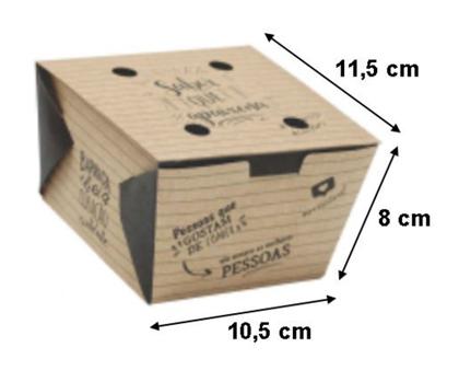 Imagem de Embalagem Kraft  anti-vazamento c/100  - caixa delivery, box lache, hambúrger, hamburgueria (15944)