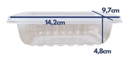 Imagem de Embalagem Marmita Fitness 250ml Pacote C/ 25 Unidades