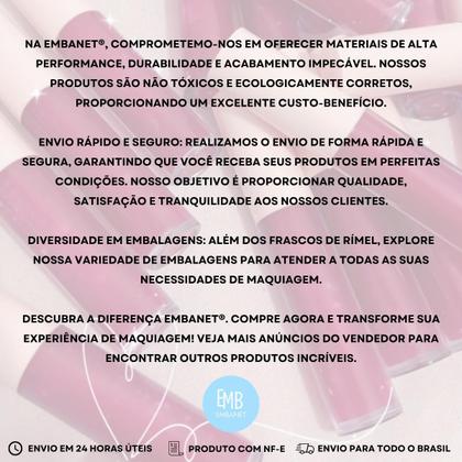 Imagem de Embalagem Rimel Vazia Frasco Plástico Com Batoque 4.5ml 50un