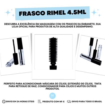 Imagem de Embalagem Rimel Vazia Frasco Plástico Com Batoque 4.5ml 50un