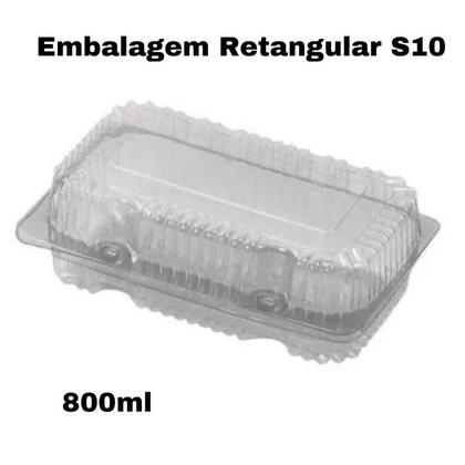 Imagem de Embalagem S10 Retangular Pequena Alta Sanpack Cx. 50 Un
