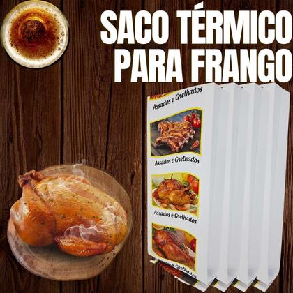 Imagem de Embalagem Térmica Para Frango Costela Assados Grelhados Espetos Delivery 50 Unidades