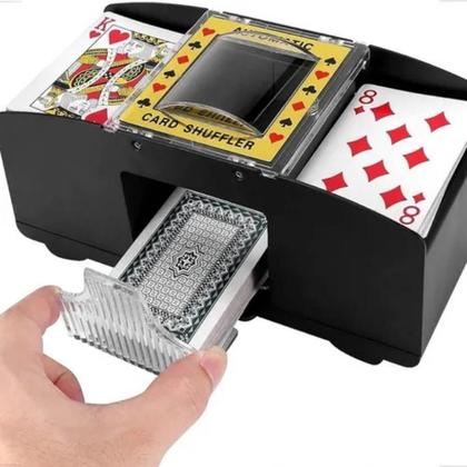 Imagem de Embaralhador Automático De Cartas P/ 2 Baralhos Truco Poker