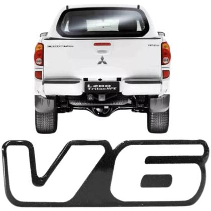 Imagem de Emblema Aplique Logo Letreiro V6 Mitsubishi