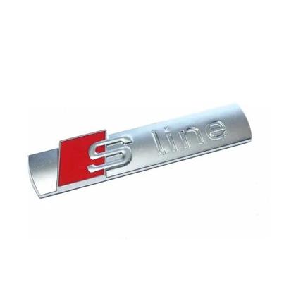 Imagem de Emblema Audi S Line Sline Fosco A1 A3 A4 A6 A8 Q3 Q8 Tt R8 Tampa Traseira Porta-malas Acessório