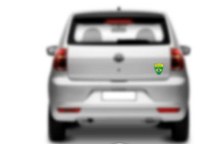 Imagem de Emblema escudo (brasil) universal moldura cromada
