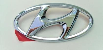 Imagem de Emblema Hyundai Logo Cromado Para Grade I30 2009 2010 2011 2012