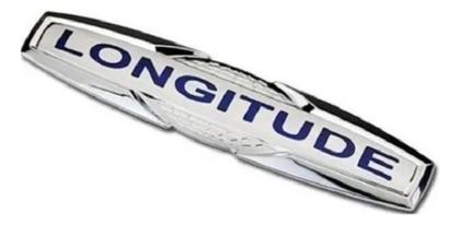 Imagem de Emblema Letreiro Longitude Azul Jeep Renegade Compass Mala