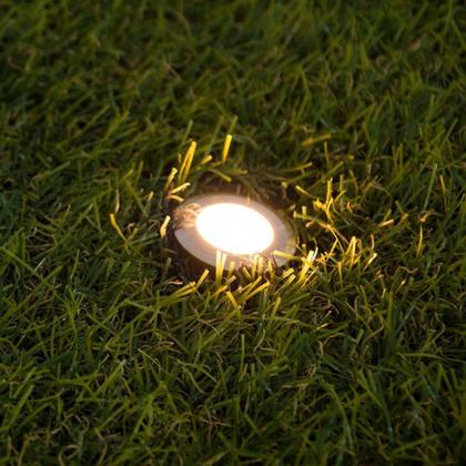 Imagem de Embutido De Solo Led Nordecor Rani Mini 6150 0,5w Bivolt Preto - Aço Inox 3000k Luz Amarela 3000k Luz Amarela 6150