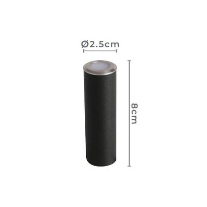 Imagem de Embutido De Solo Led Nordecor Rani Mini 6150 0,5w Bivolt Preto - Aço Inox 3000k Luz Amarela 3000k Luz Amarela 6150