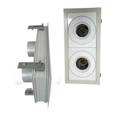 Imagem de Embutido Duplo Click Branco Brilho PAR20 E27 Modulo Slim BF