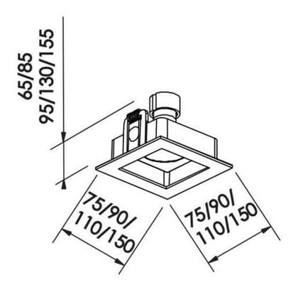 Imagem de Embutido Flat Ar111 Gu10 Newline In65106Btpt