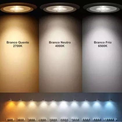 Imagem de Embutido Pro Soul Recuado 10W 2700K Luz Amarela Preto Opus