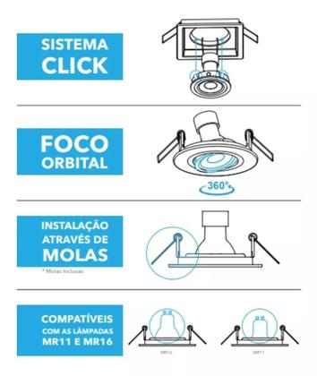 Imagem de Embutido Recuado Mr16 PT