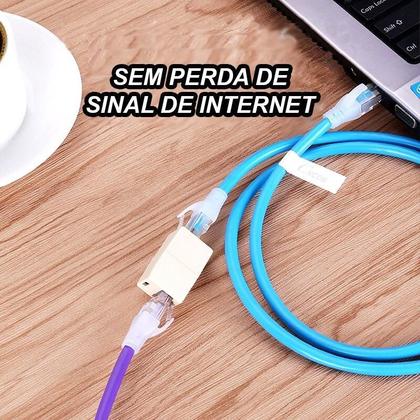 Emenda Cabo De Rede Extensão Internet Adaptador Rj45 Fêmea - Generica Imagem de Emenda Cabo De Rede Extensão Internet Adaptador Rj45 Fêmea