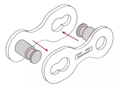 Imagem de Emenda corrente kmc 10v cl559r-np 2 unid