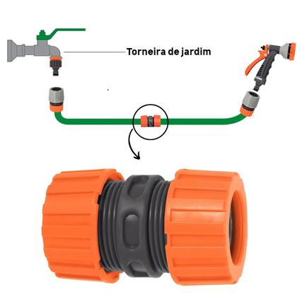 Imagem de Emenda Ligação Reparadora Extensor Para Mangueira 1/2"  Tramontina  Kit 06 Un