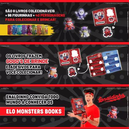 Imagem de Enaldinho Coleção Elo Monsters Starter Pack Com Álbum Ilustrado Oficial + 3 Livros Sortidos + 3 Gogo's Elo Monsters Sortidos