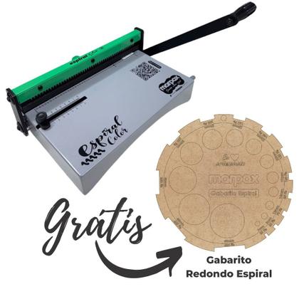 Imagem de Encadernadora Espiral Color Verde Manual A4 Marpax 10Fls