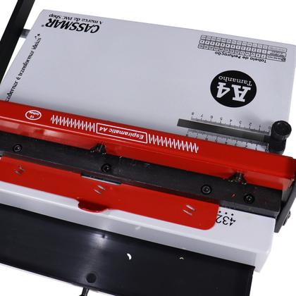 Imagem de Encadernadora P/ Espiral Manual A4 Espiramatic Cassmar 10fls