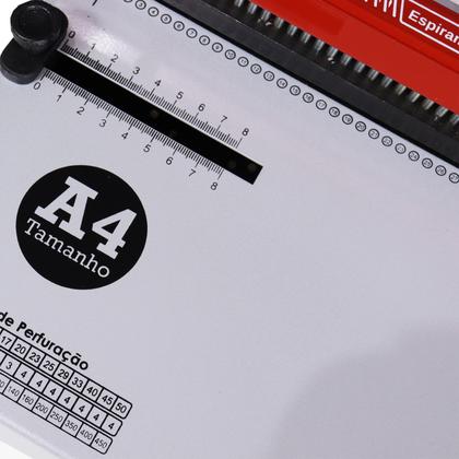 Imagem de Encadernadora P/ Espiral Manual A4 Espiramatic Cassmar 10fls