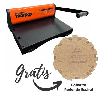 Imagem de Encadernadora para Espiral Furo Redondo A4/Ofício PMX-15 Fls