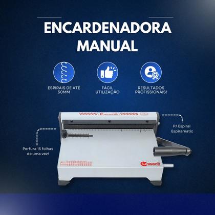 Imagem de Encadernadora para espiral manual Ofício Espiramatic 15fls