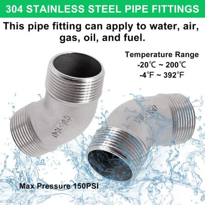 Imagem de Encaixe de tubulação SWZHAI Cotovelo de 45 graus 1-1/4 NPT macho x 1-1/4 NPT macho