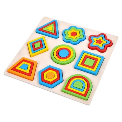 Imagem de Encaixe Divertido Formas E Cores Mdf Toy Mix
