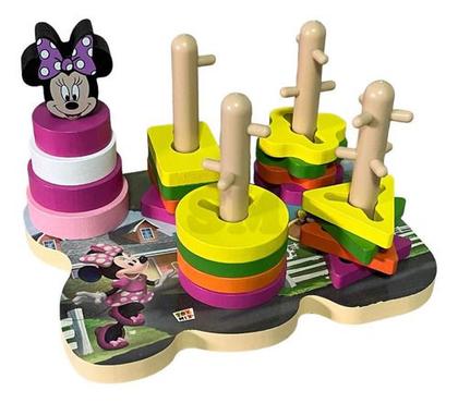 Imagem de Encaixe Divertido Formas E Cores Minnie 22 Pçs Mdf Didático