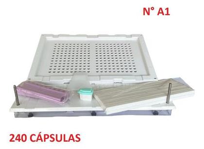 Imagem de Encapsuladora Manual Base E Bandeja 240 Capsulas N1 Branca