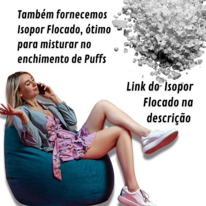 Imagem de Enchimento de Puff Almofada Colchão Sofá Flocos de Espuma 5 Quilos Antialérgica