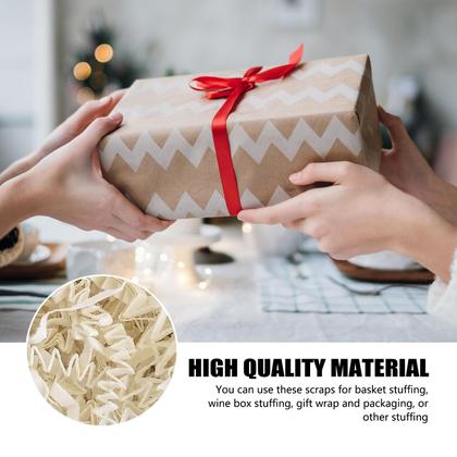 Imagem de Enchimento de trituração de papel enrugado 1kg Ivory ZEBMOON