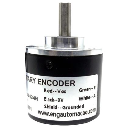 Imagem de Encoder Incremental 200 Pulsos NPN Eixo 6mm 5-24VDC